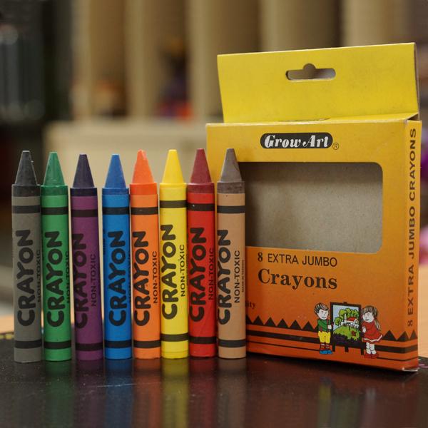 CJ-8C 大型蠟筆 (客製化包裝) (8入裝) - Customized Crayons Jumbo (8pcs pack)