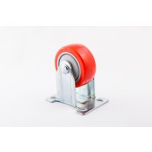 紅色PVC固定輪(3英寸)